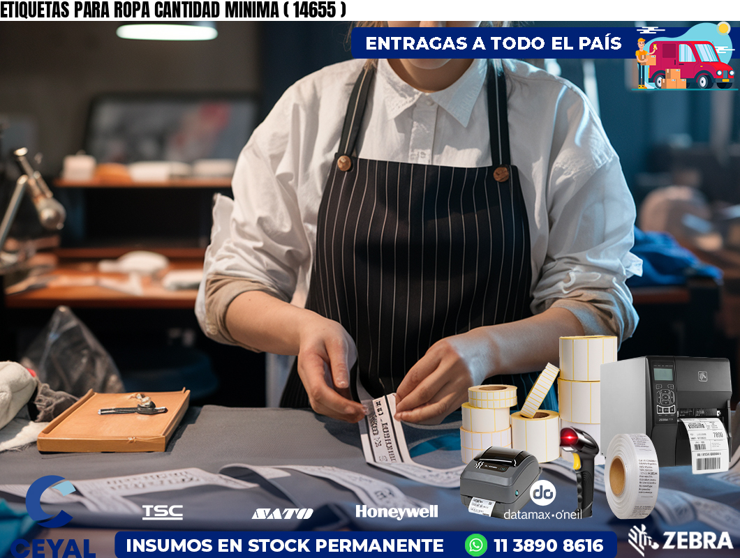 ETIQUETAS PARA ROPA CANTIDAD MINIMA ( 14655 )
