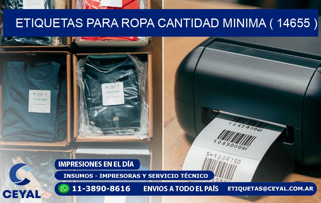 ETIQUETAS PARA ROPA CANTIDAD MINIMA ( 14655 )