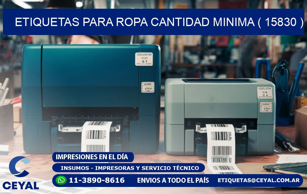 ETIQUETAS PARA ROPA CANTIDAD MINIMA ( 15830 )