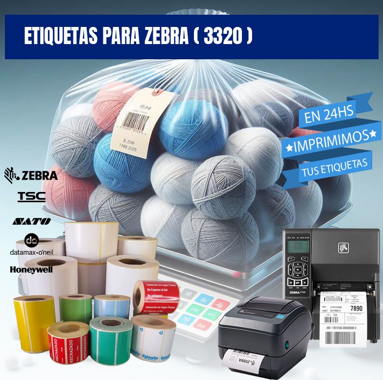 ETIQUETAS PARA ZEBRA ( 3320 )