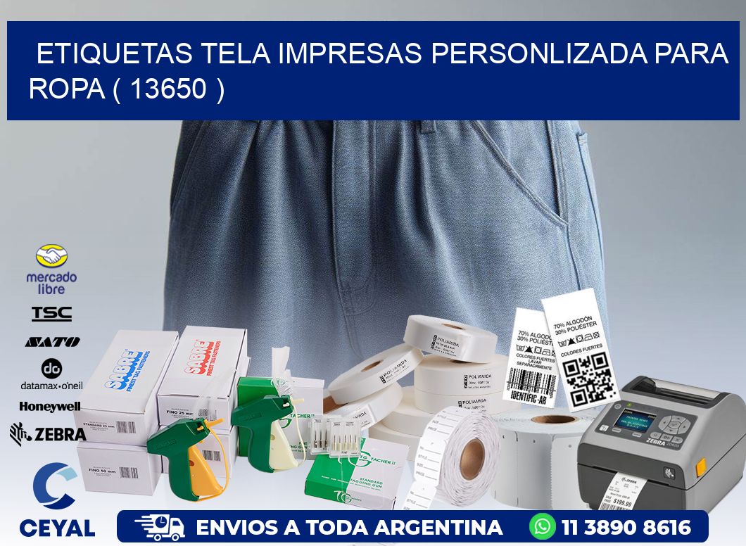 ETIQUETAS TELA IMPRESAS PERSONLIZADA PARA ROPA ( 13650 )