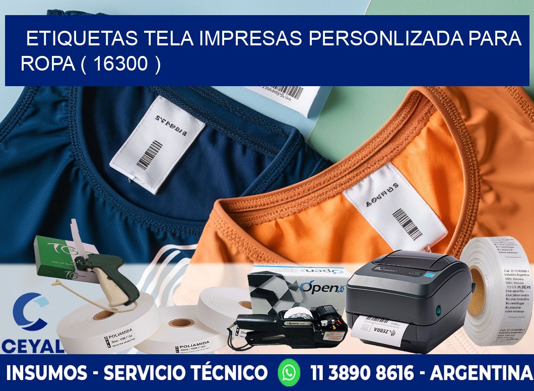 ETIQUETAS TELA IMPRESAS PERSONLIZADA PARA ROPA ( 16300 )