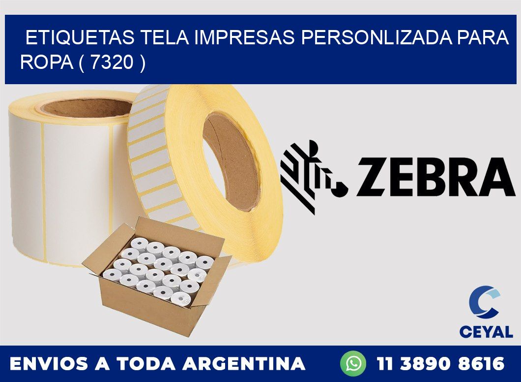 ETIQUETAS TELA IMPRESAS PERSONLIZADA PARA ROPA ( 7320 )