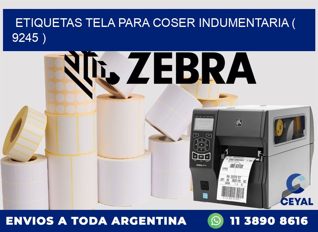 ETIQUETAS TELA PARA COSER INDUMENTARIA ( 9245 )