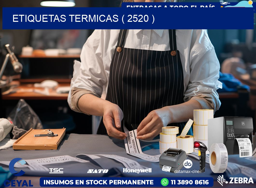 ETIQUETAS TERMICAS ( 2520 )