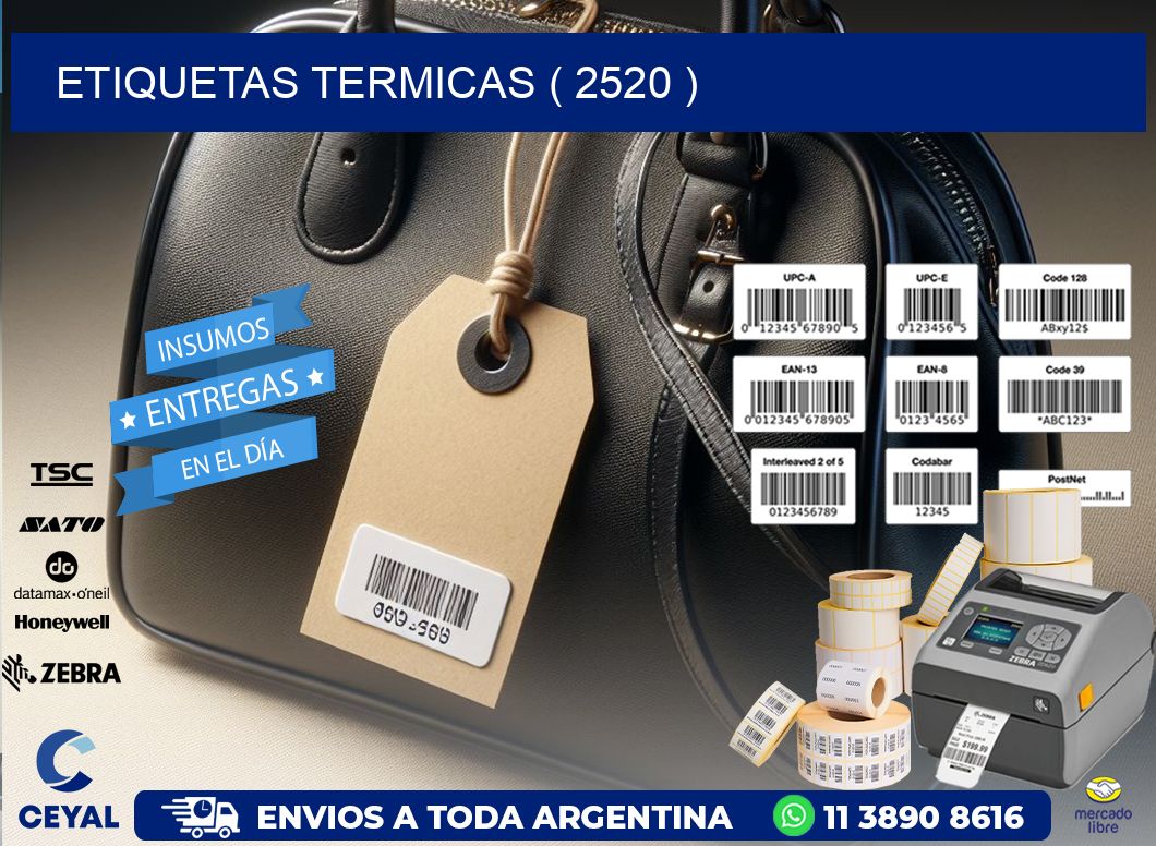ETIQUETAS TERMICAS ( 2520 )