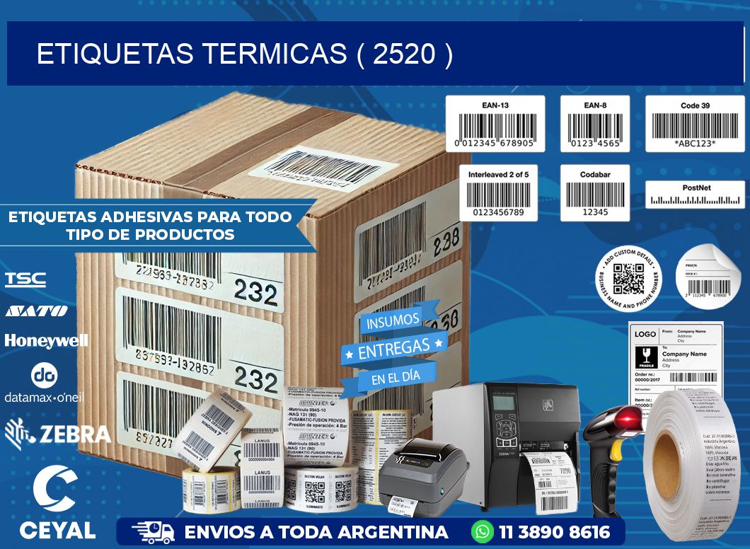 ETIQUETAS TERMICAS ( 2520 )