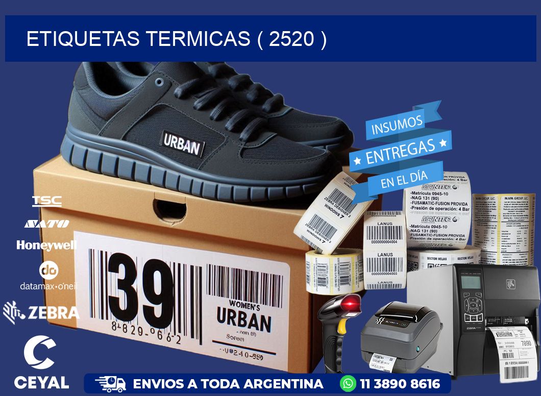 ETIQUETAS TERMICAS ( 2520 )