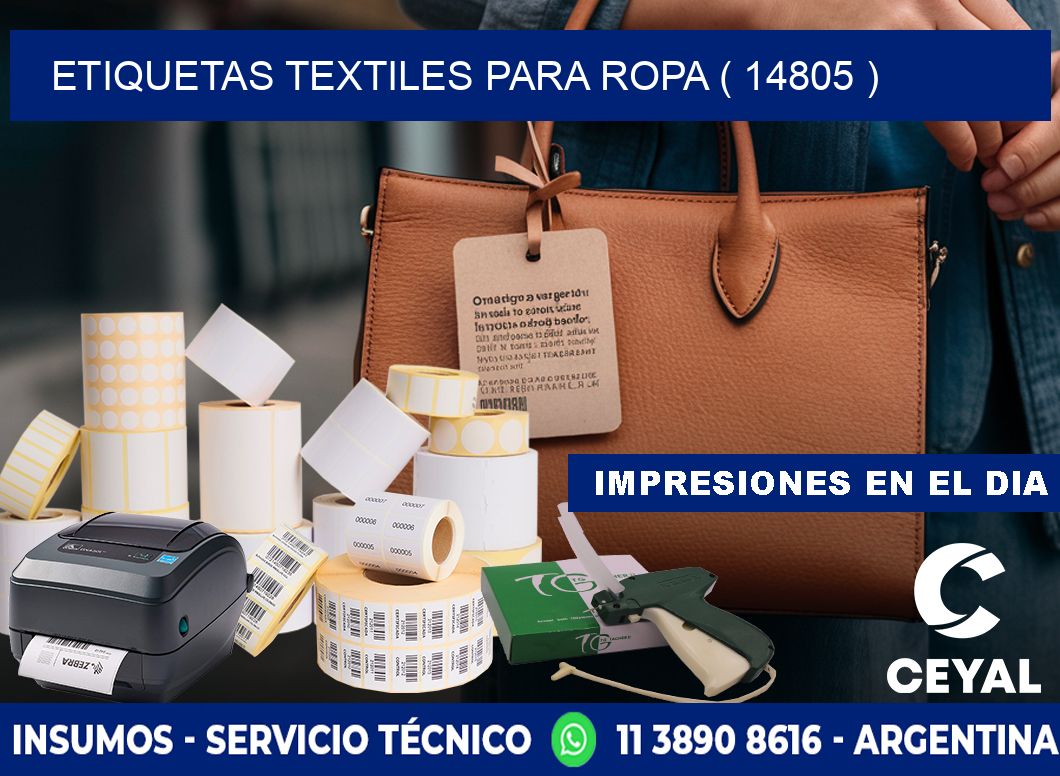 ETIQUETAS TEXTILES PARA ROPA ( 14805 )