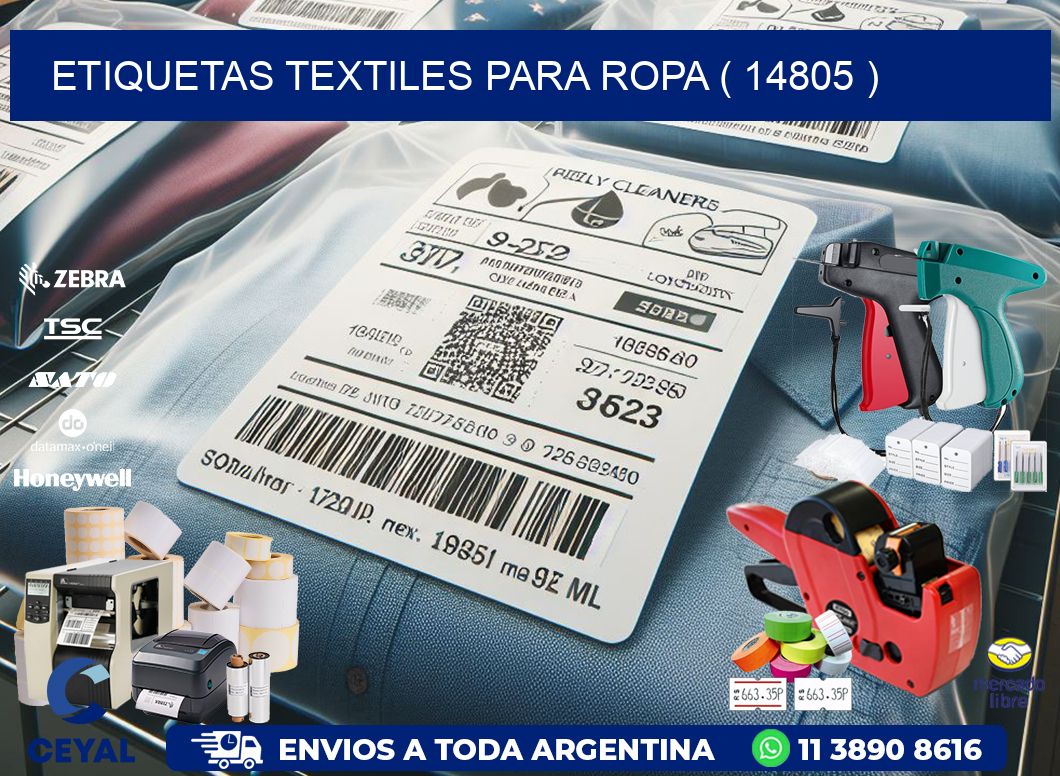 ETIQUETAS TEXTILES PARA ROPA ( 14805 )