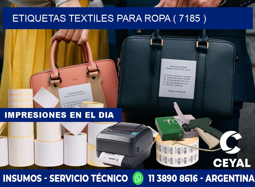 ETIQUETAS TEXTILES PARA ROPA ( 7185 )