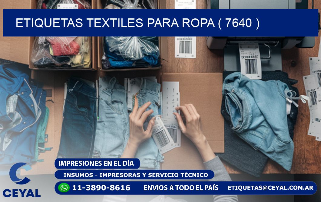 ETIQUETAS TEXTILES PARA ROPA ( 7640 )