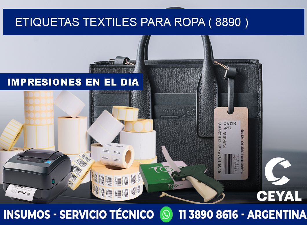 ETIQUETAS TEXTILES PARA ROPA ( 8890 )