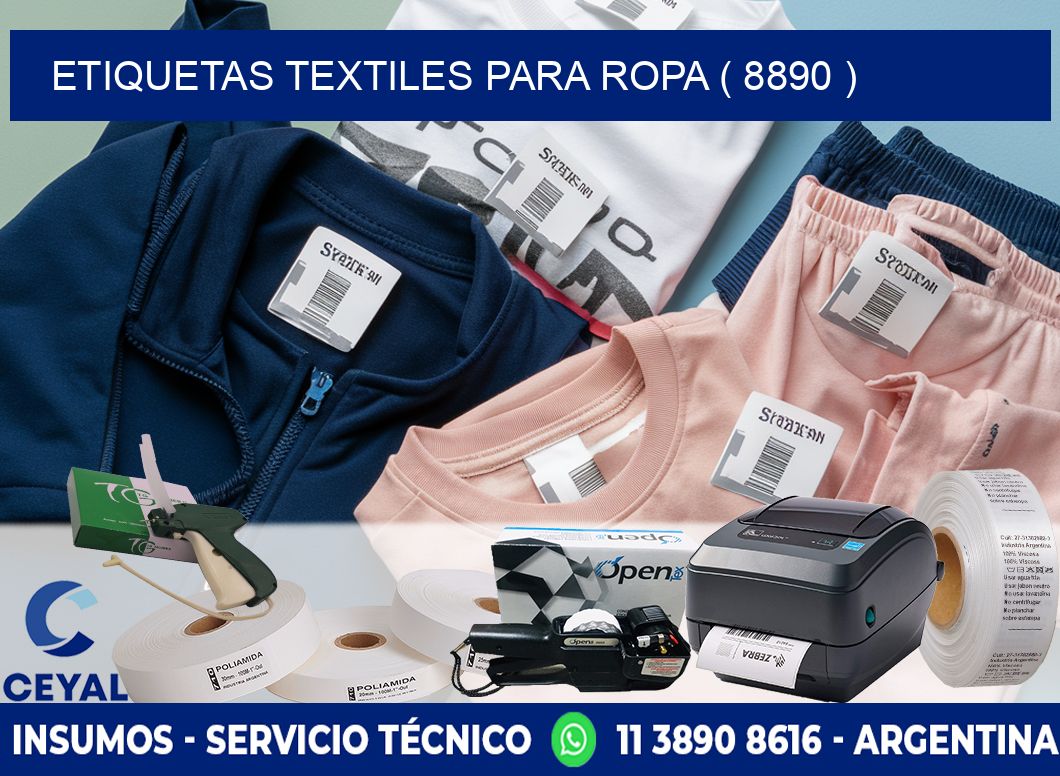 ETIQUETAS TEXTILES PARA ROPA ( 8890 )