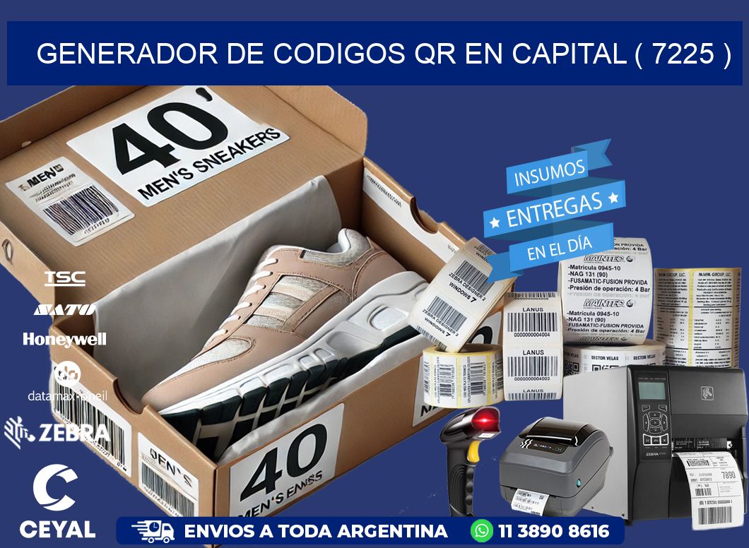 GENERADOR DE CODIGOS QR EN CAPITAL ( 7225 )