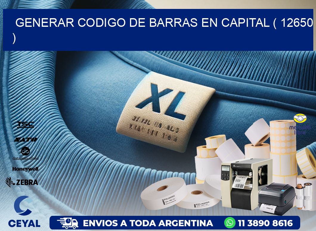 GENERAR CODIGO DE BARRAS EN CAPITAL ( 12650 )