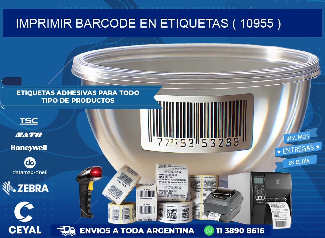 IMPRIMIR BARCODE EN ETIQUETAS ( 10955 )