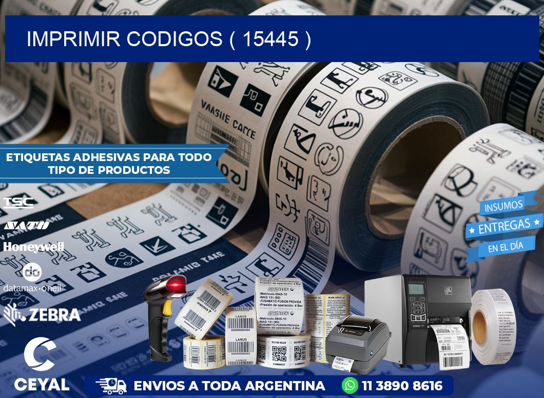 IMPRIMIR CODIGOS ( 15445 )