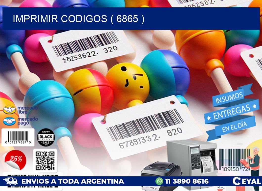 IMPRIMIR CODIGOS ( 6865 )