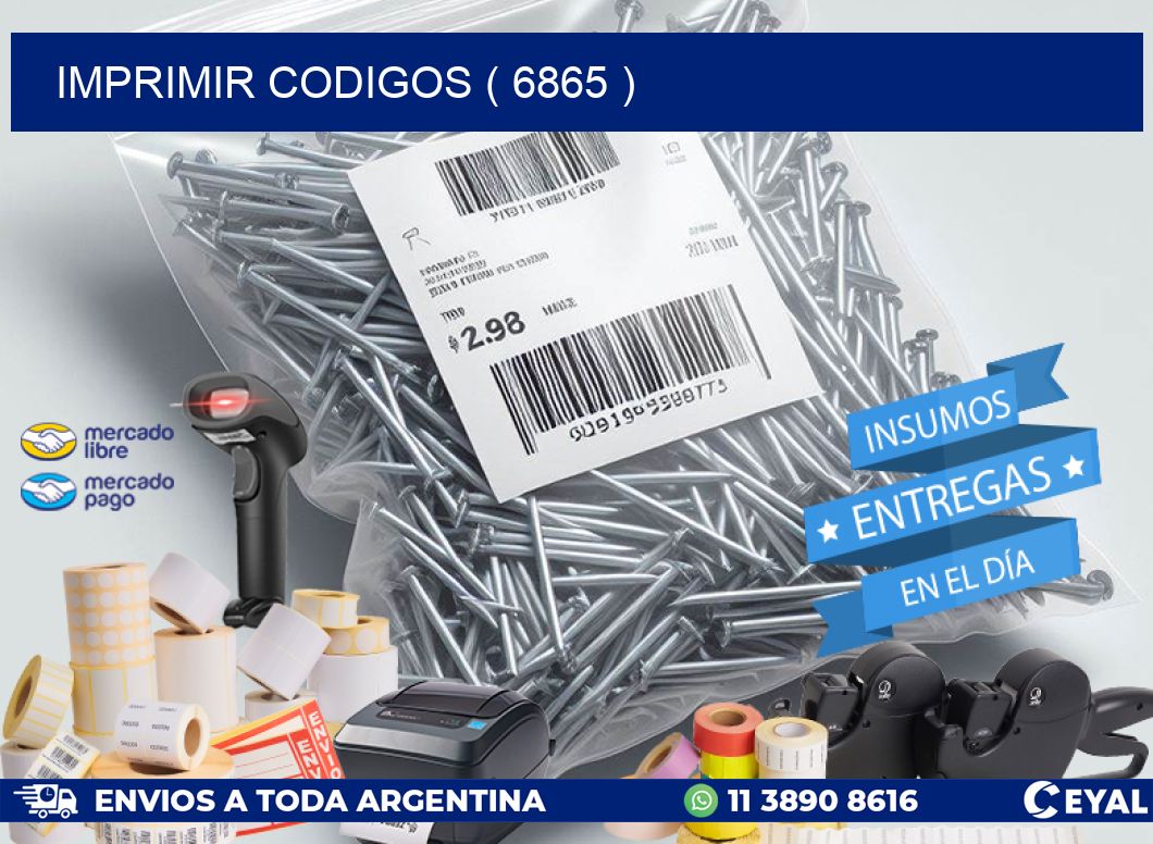 IMPRIMIR CODIGOS ( 6865 )
