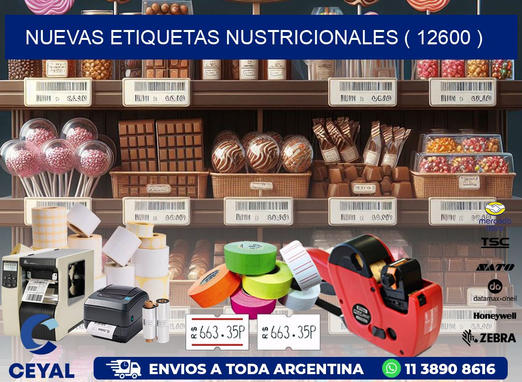 NUEVAS ETIQUETAS NUSTRICIONALES ( 12600 )