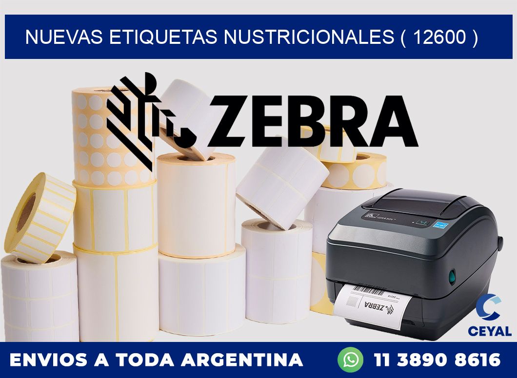 NUEVAS ETIQUETAS NUSTRICIONALES ( 12600 )