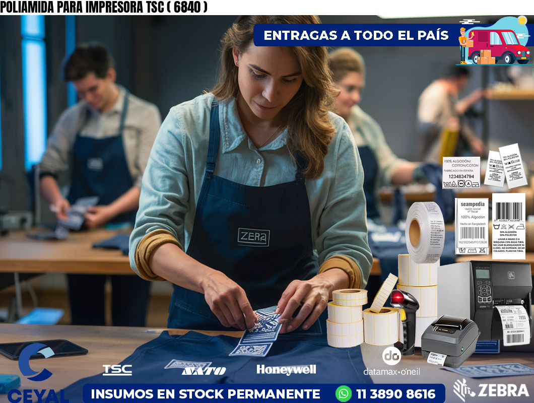 POLIAMIDA PARA IMPRESORA TSC ( 6840 )