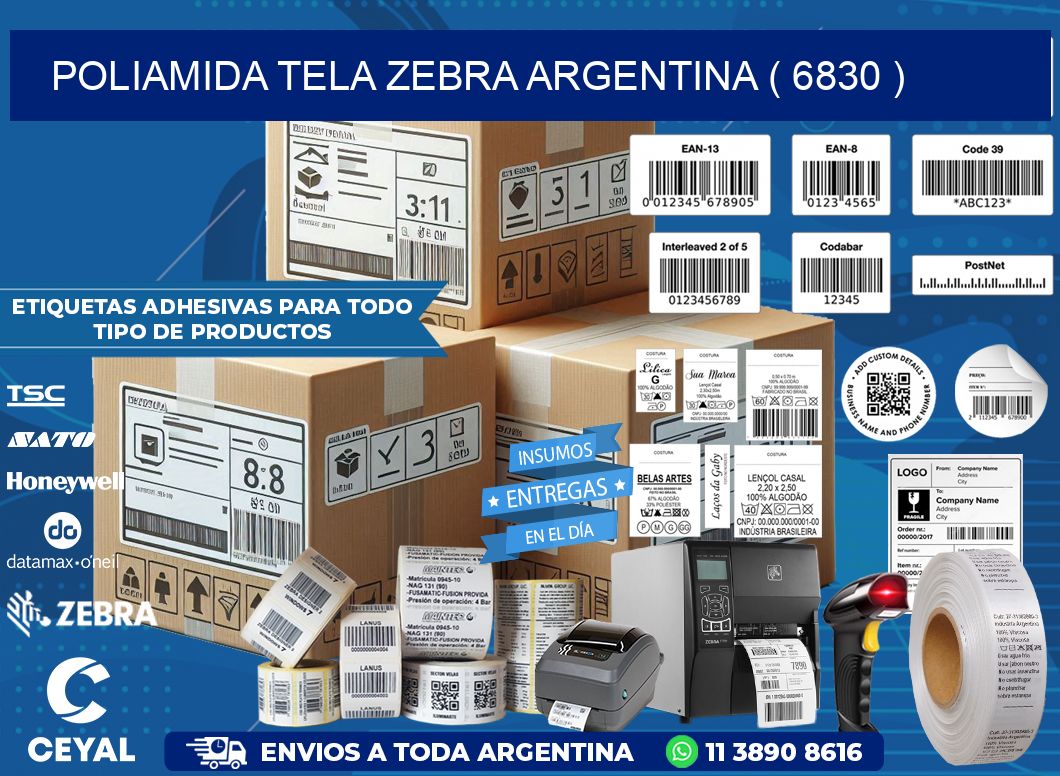 POLIAMIDA TELA ZEBRA ARGENTINA ( 6830 )