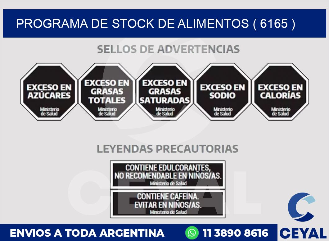 PROGRAMA DE STOCK DE ALIMENTOS ( 6165 )
