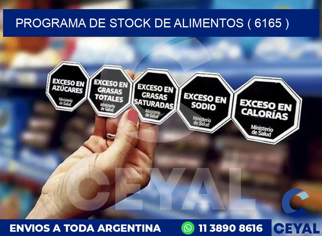 PROGRAMA DE STOCK DE ALIMENTOS ( 6165 )