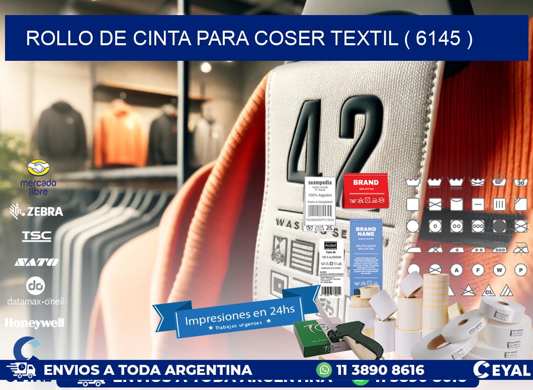 ROLLO DE CINTA PARA COSER TEXTIL ( 6145 )