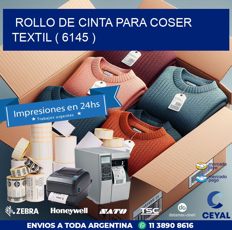 ROLLO DE CINTA PARA COSER TEXTIL ( 6145 )