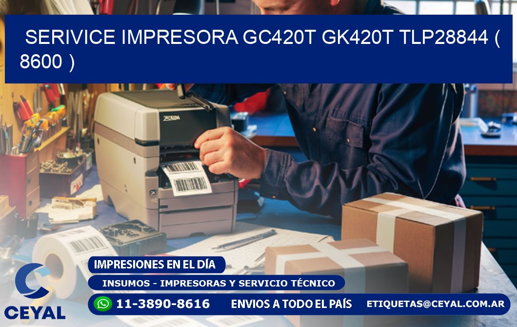 SERIVICE IMPRESORA GC420T GK420T TLP28844 ( 8600 )
