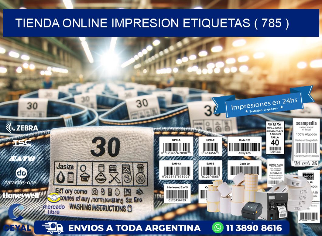 TIENDA ONLINE IMPRESION ETIQUETAS ( 785 )