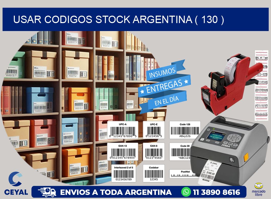 USAR CODIGOS STOCK ARGENTINA ( 130 )