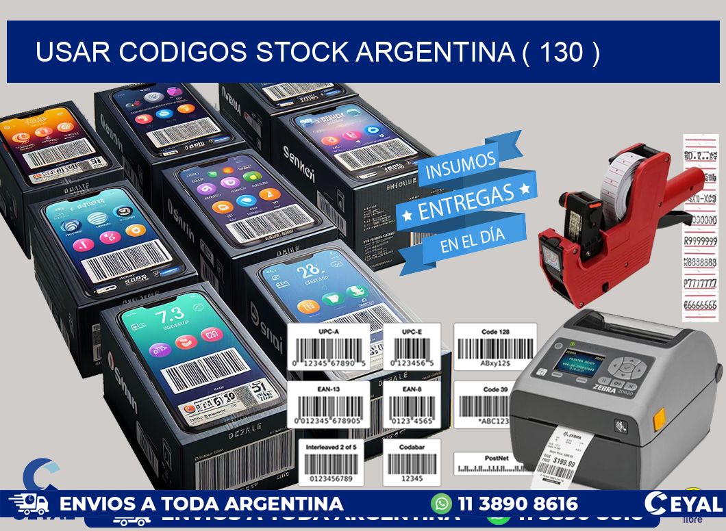 USAR CODIGOS STOCK ARGENTINA ( 130 )