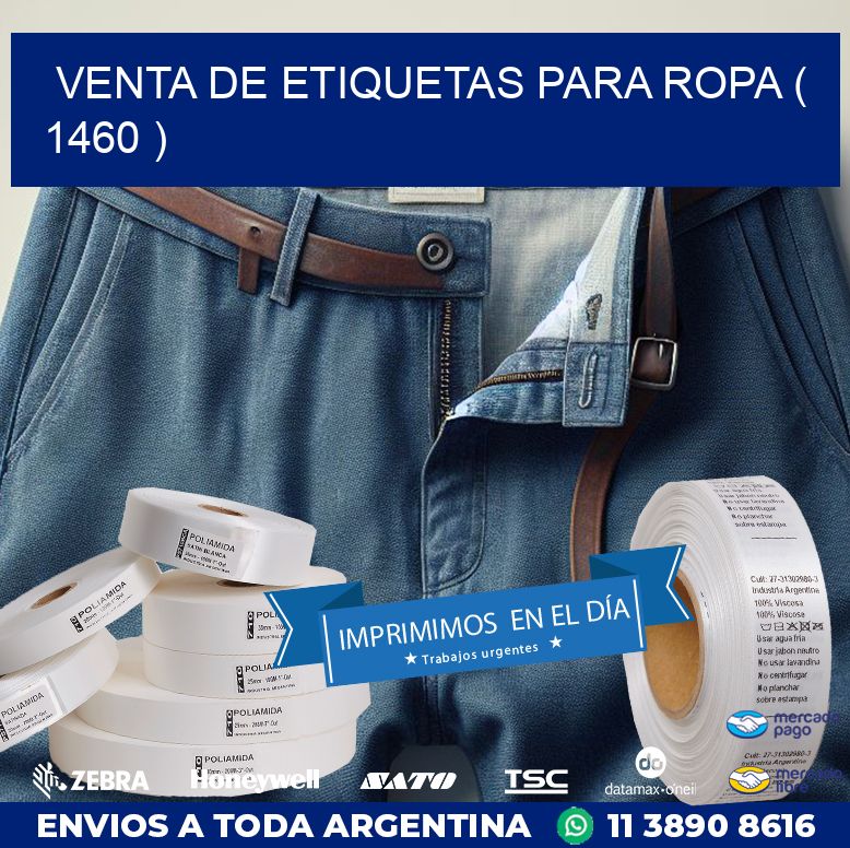 VENTA DE ETIQUETAS PARA ROPA ( 1460 )
