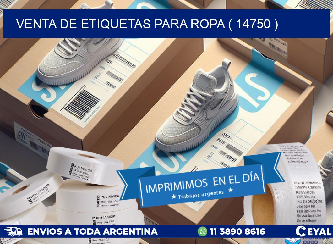 VENTA DE ETIQUETAS PARA ROPA ( 14750 )