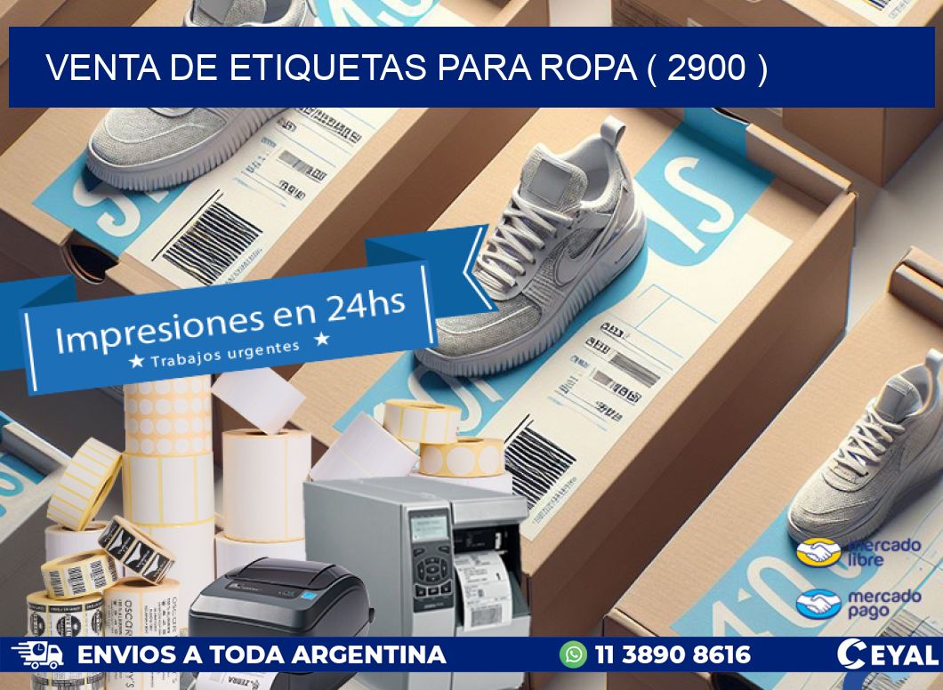VENTA DE ETIQUETAS PARA ROPA ( 2900 )