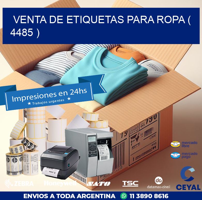 VENTA DE ETIQUETAS PARA ROPA ( 4485 )