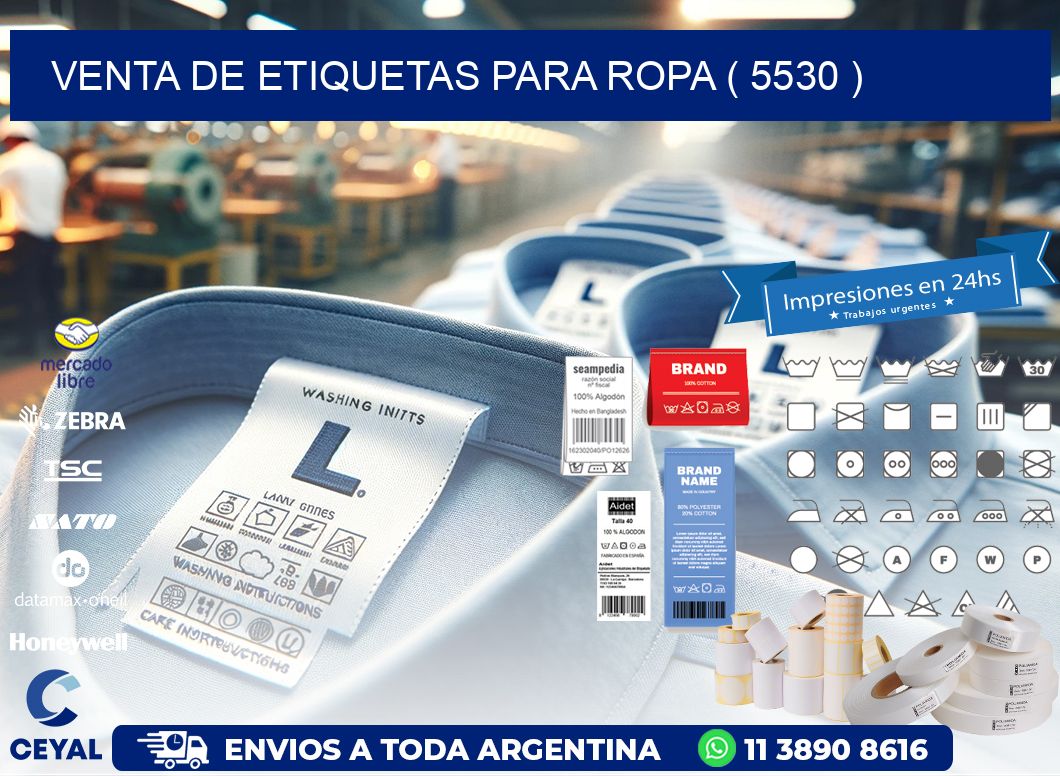 VENTA DE ETIQUETAS PARA ROPA ( 5530 )