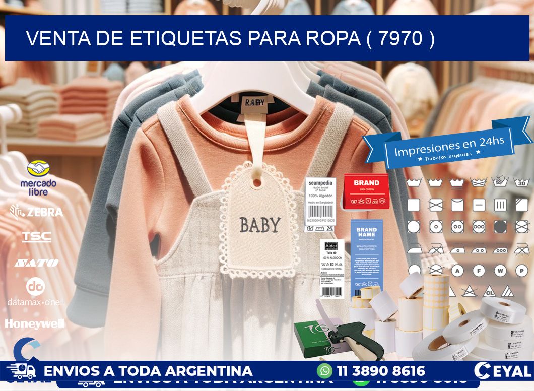 VENTA DE ETIQUETAS PARA ROPA ( 7970 )