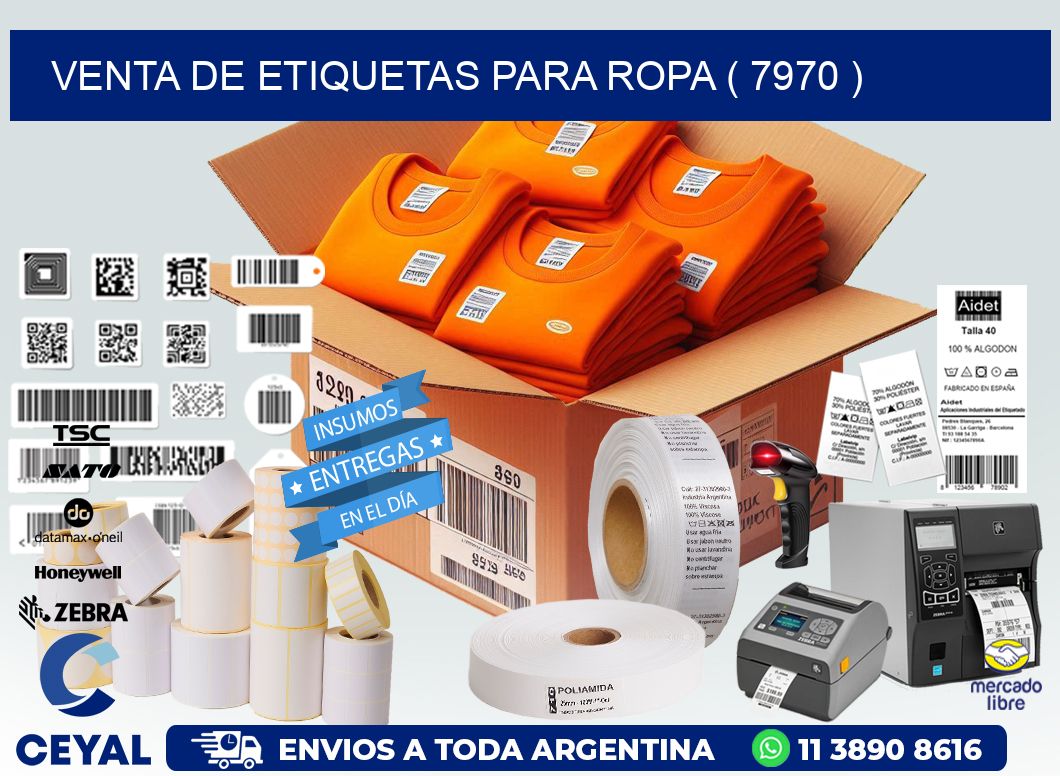 VENTA DE ETIQUETAS PARA ROPA ( 7970 )