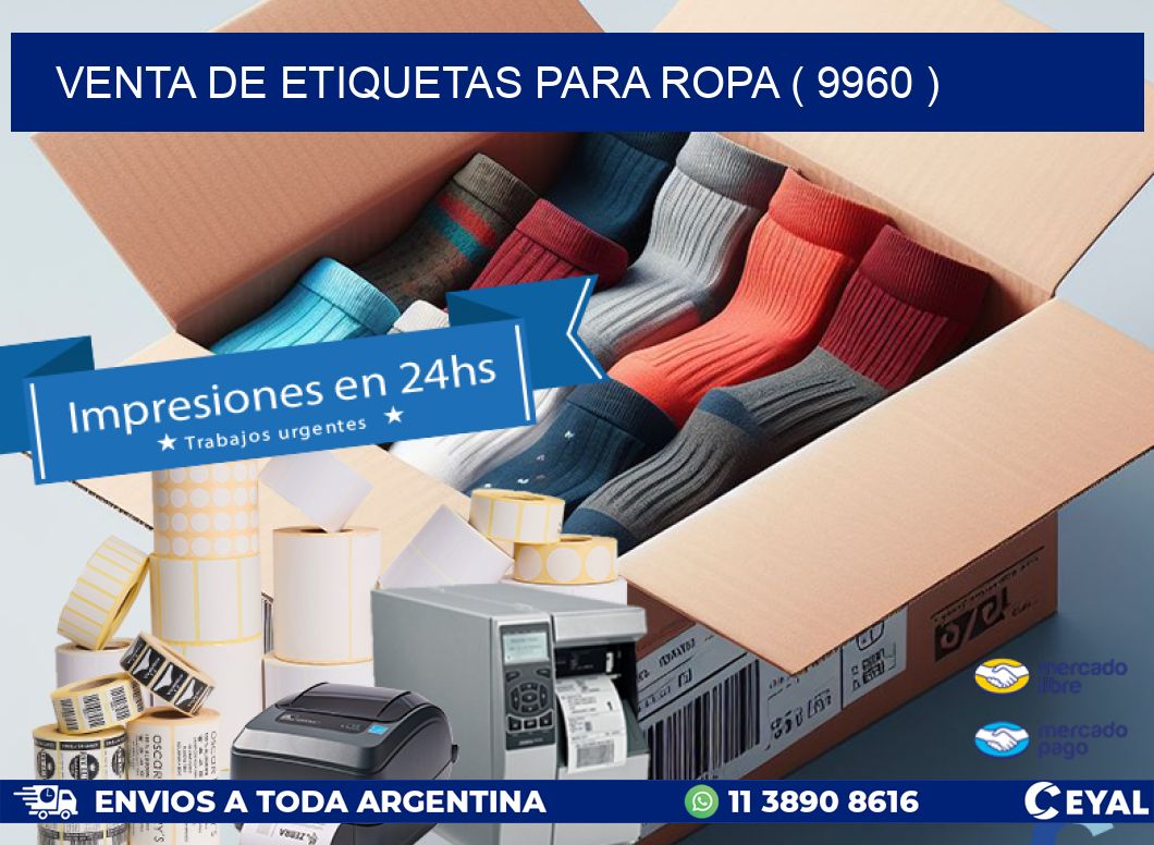 VENTA DE ETIQUETAS PARA ROPA ( 9960 )