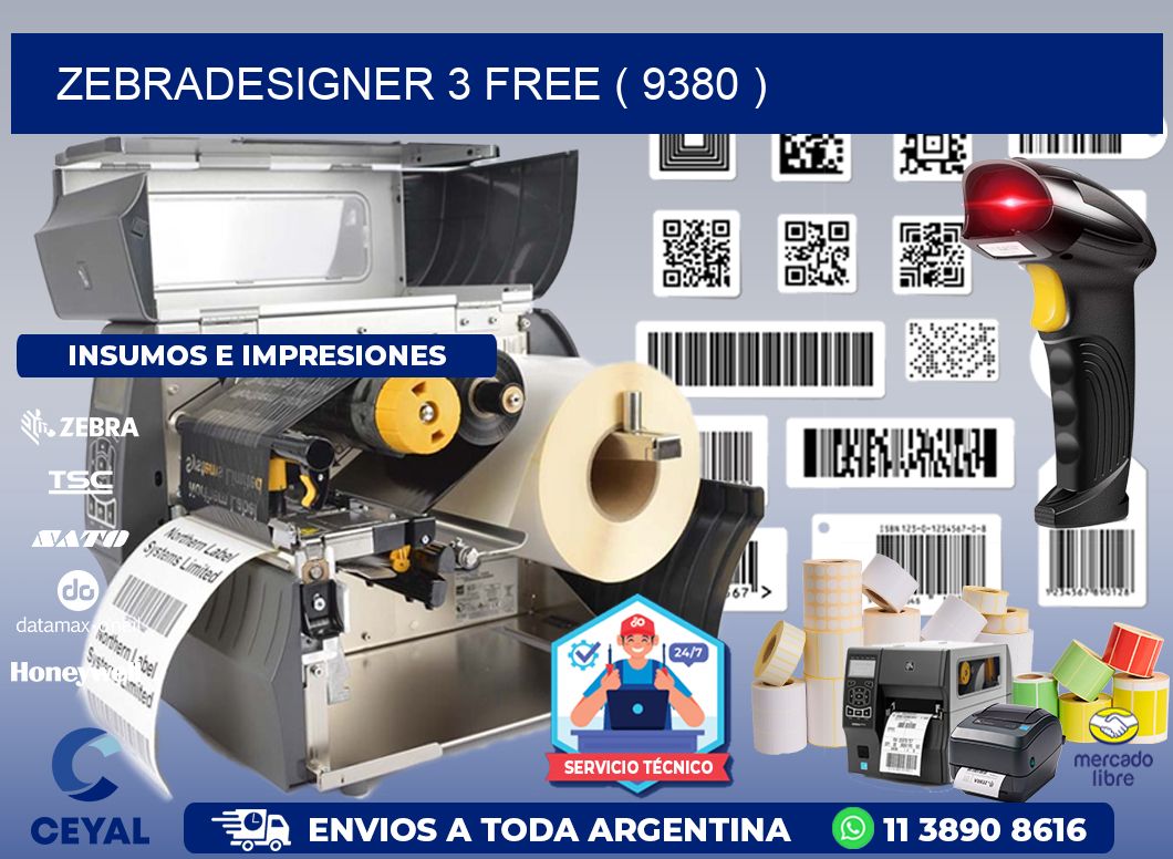 ZEBRADESIGNER 3 FREE ( 9380 )