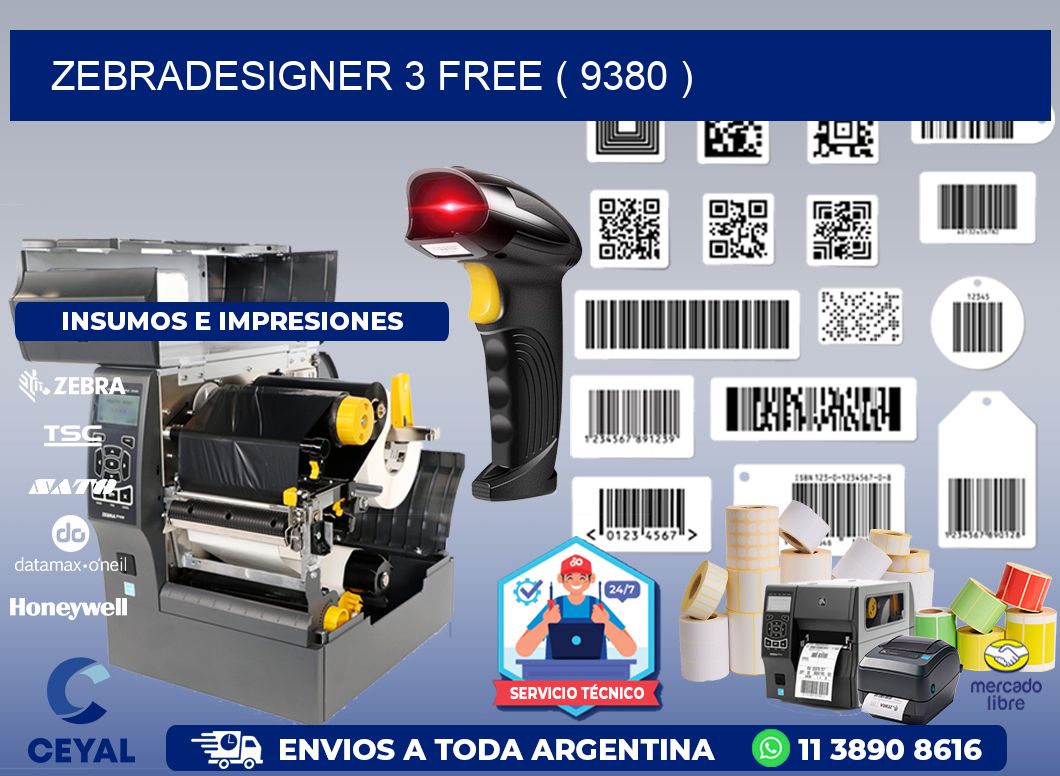 ZEBRADESIGNER 3 FREE ( 9380 )