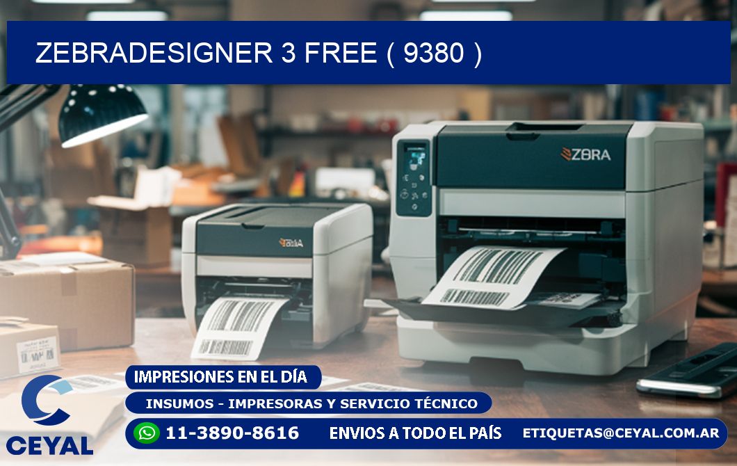 ZEBRADESIGNER 3 FREE ( 9380 )
