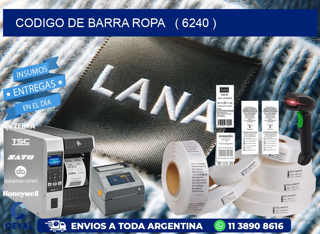 codigo de barra ropa   ( 6240 )