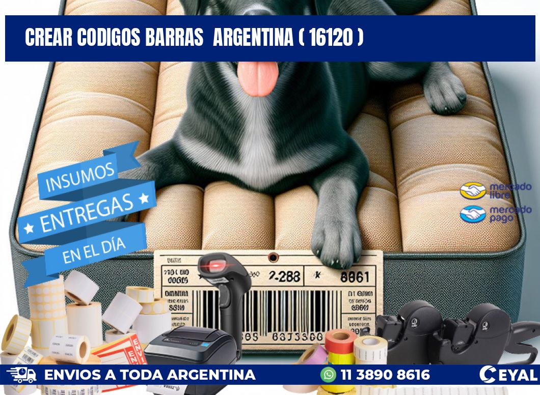 crear codigos barras  argentina ( 16120 )