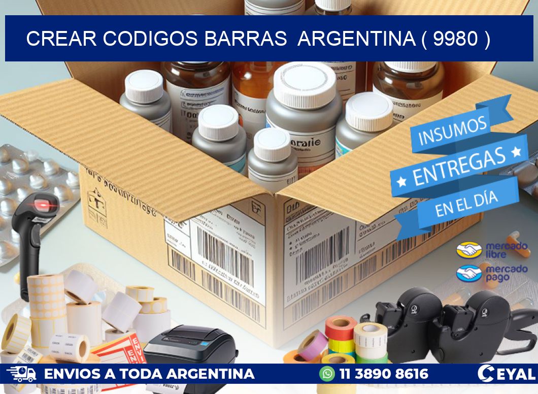 crear codigos barras  argentina ( 9980 )